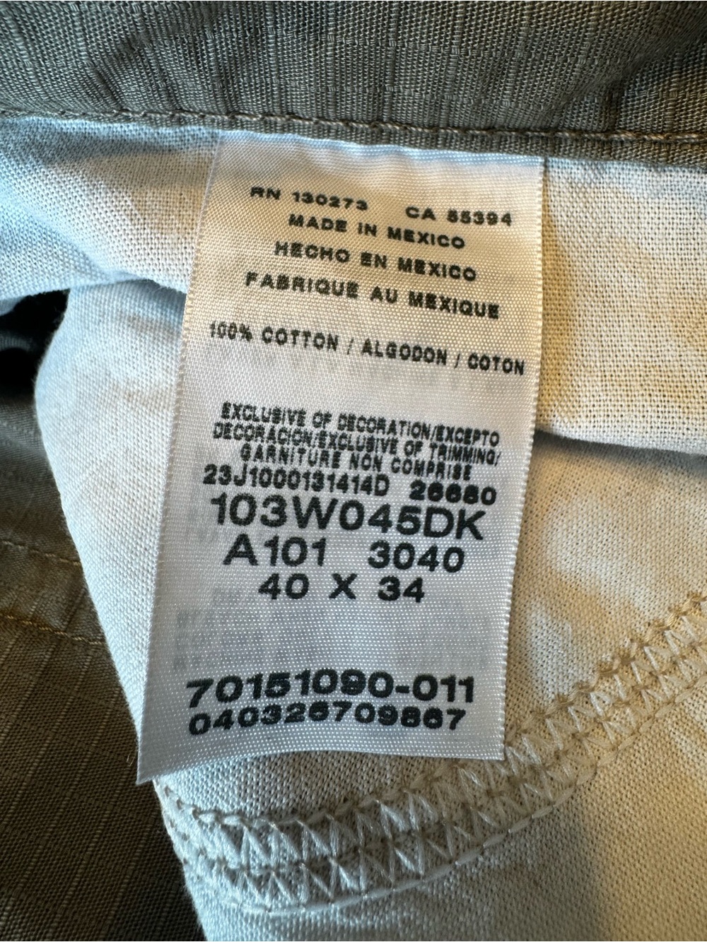 Wrangler Riggs Ripstop Work Pants - Tan - Picture 14 of 14